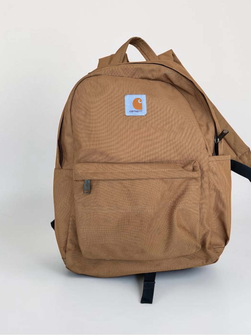 Carhartt Tan Canvas Backpack with Front Pocket